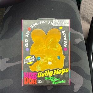 Nee Doh Jelly Hops Scented Bunny - Glittering Yellow